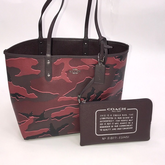 Coach Handbags - Coach wild camo tote & pouch